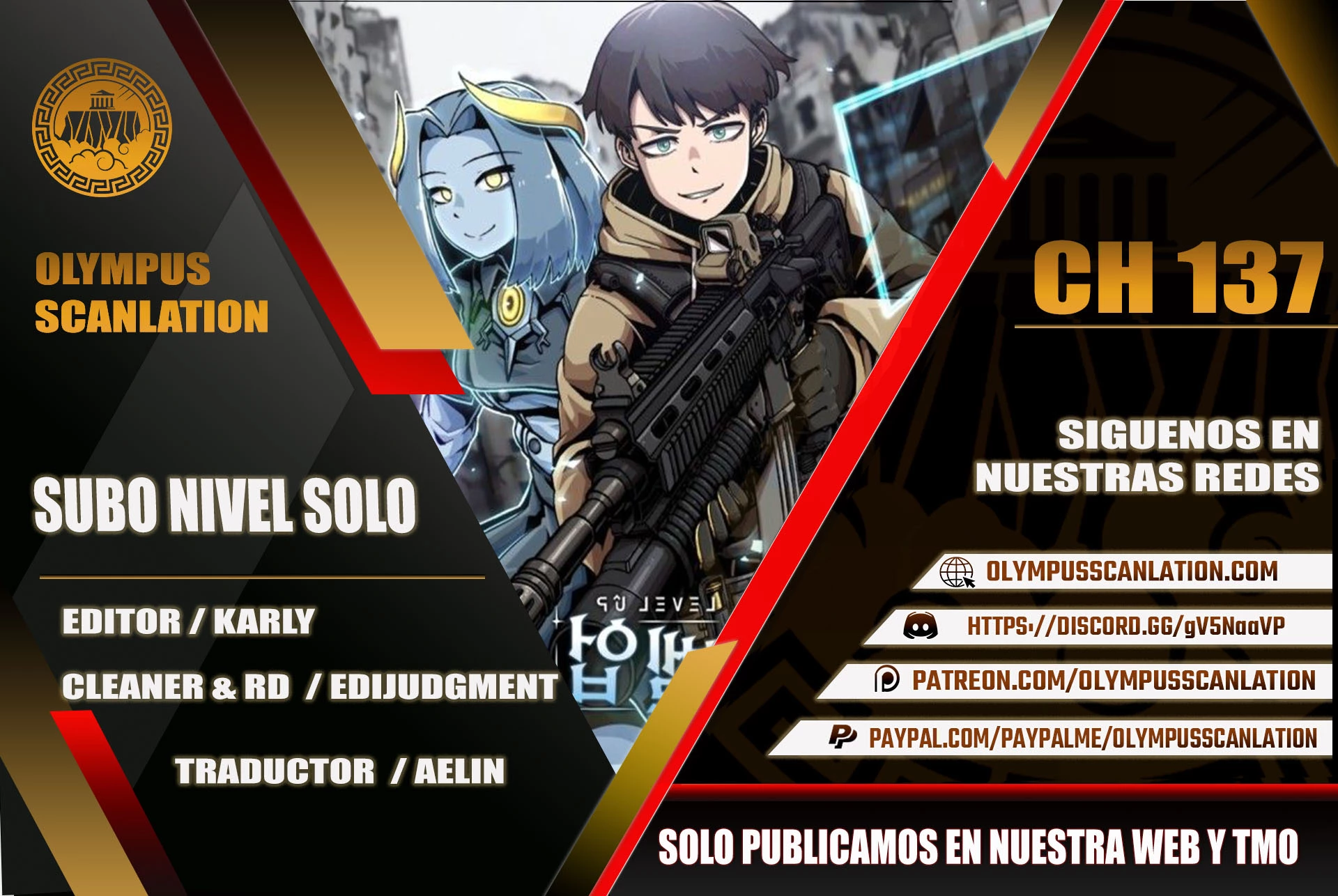 Subo de nivel solo > Capitulo 137 > Page 01