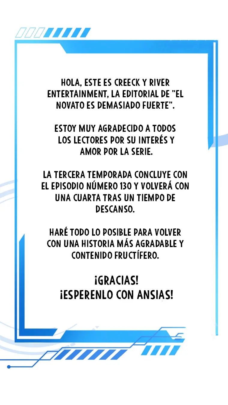 El Novato es Muy Fuerte > Capitulo 130.5 > Page 01