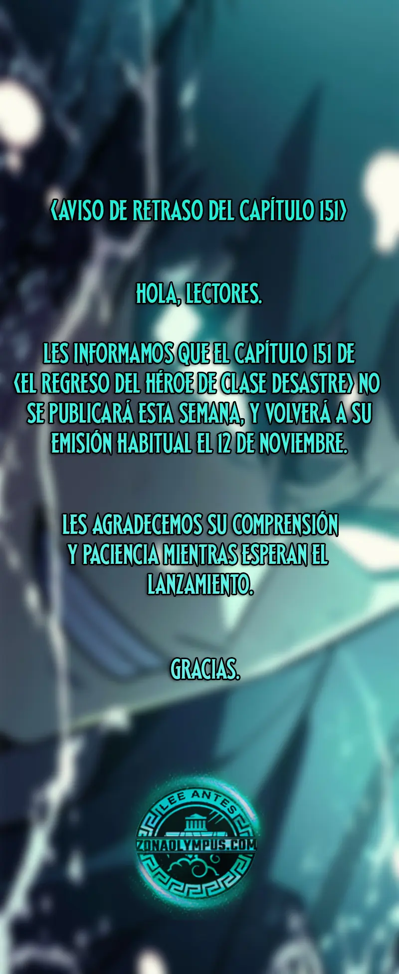 El regreso del héroe de clase: Desastre > Capitulo 150.5 > Page 01