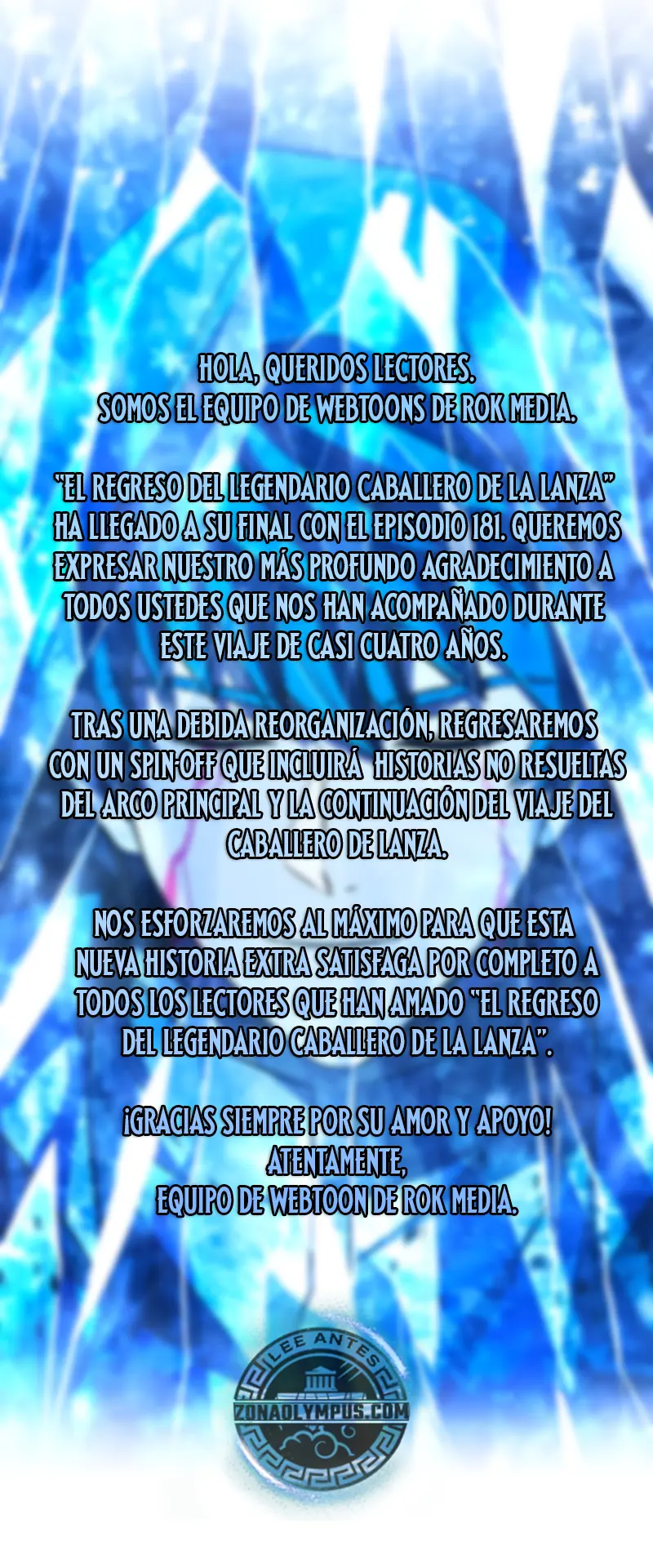  El Regreso del Legendario Caballero de la Lanza > Capitulo 181.5 > Page 01