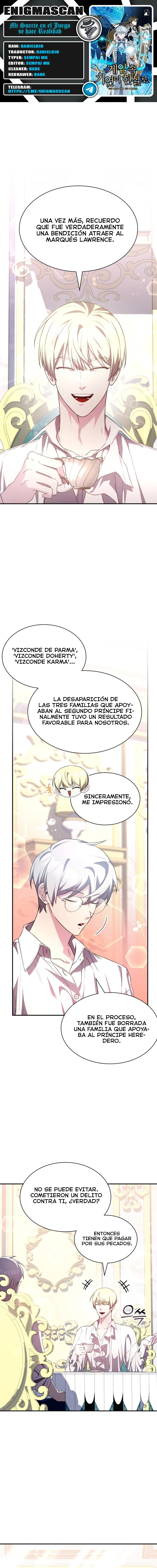 Mi Suerte En El Juego Se Hace Realidad > Capitulo 33 > Page 01