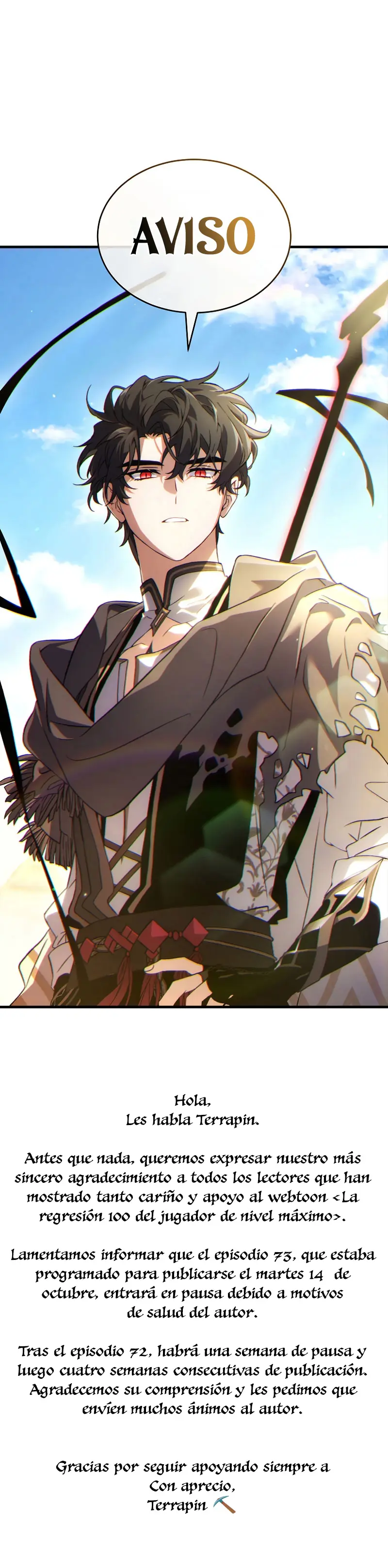La regresión 100 del jugador de nivel máximo > Capitulo 72.05 > Page 01