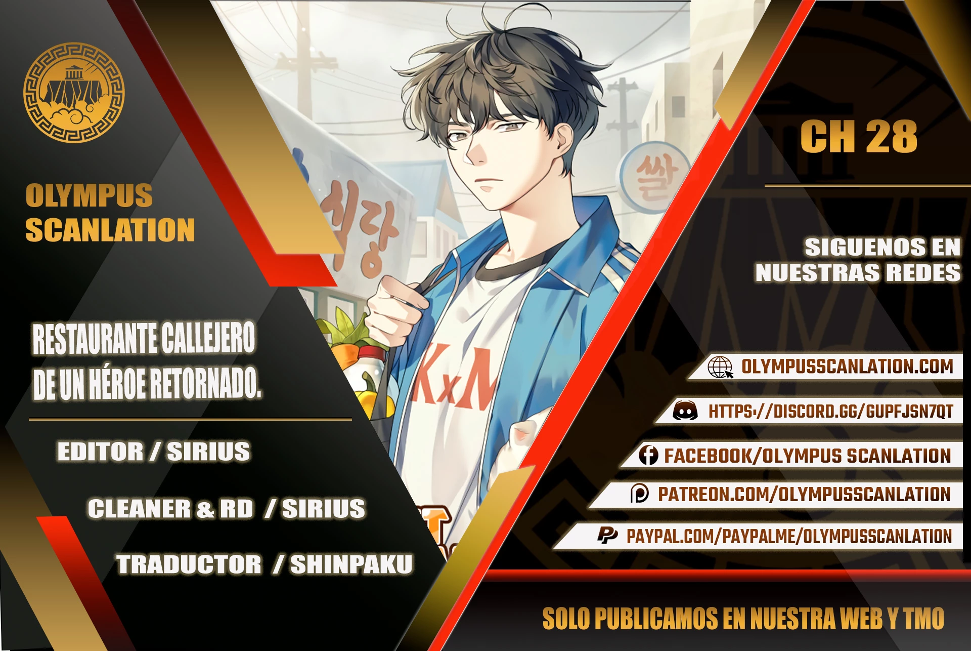 Restaurante callejero de un héroe retornado. > Capitulo 28 > Page 01