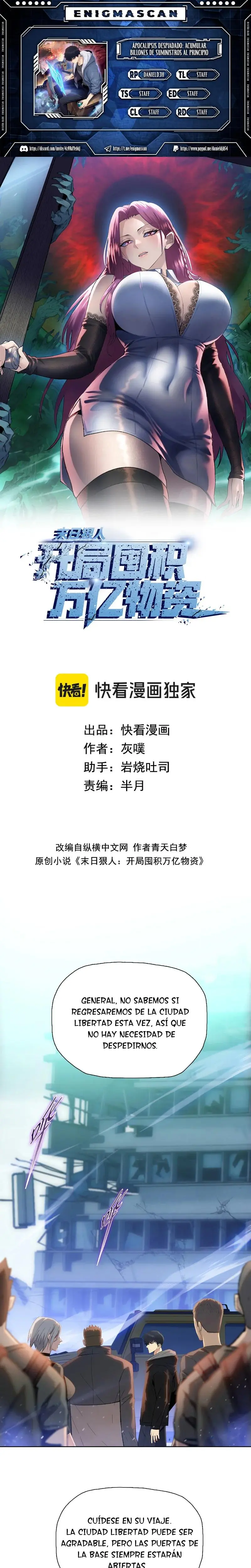 Apocalipsis Despiadado: Acumular Billones de Suministros al Principio > Capitulo 95 > Page 01