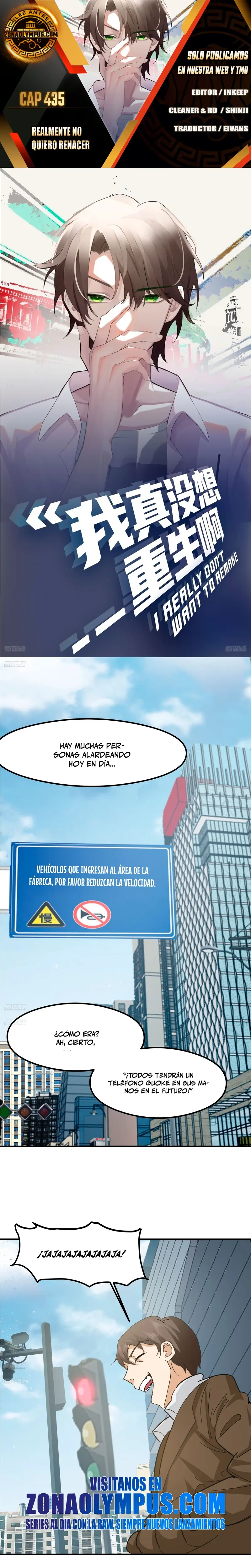  Realmente no quiero renacer > Capitulo 435 > Page 01