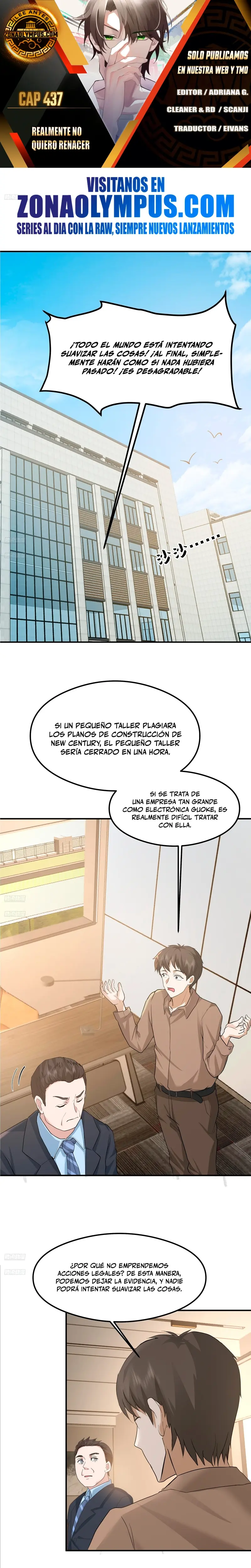  Realmente no quiero renacer > Capitulo 437 > Page 01