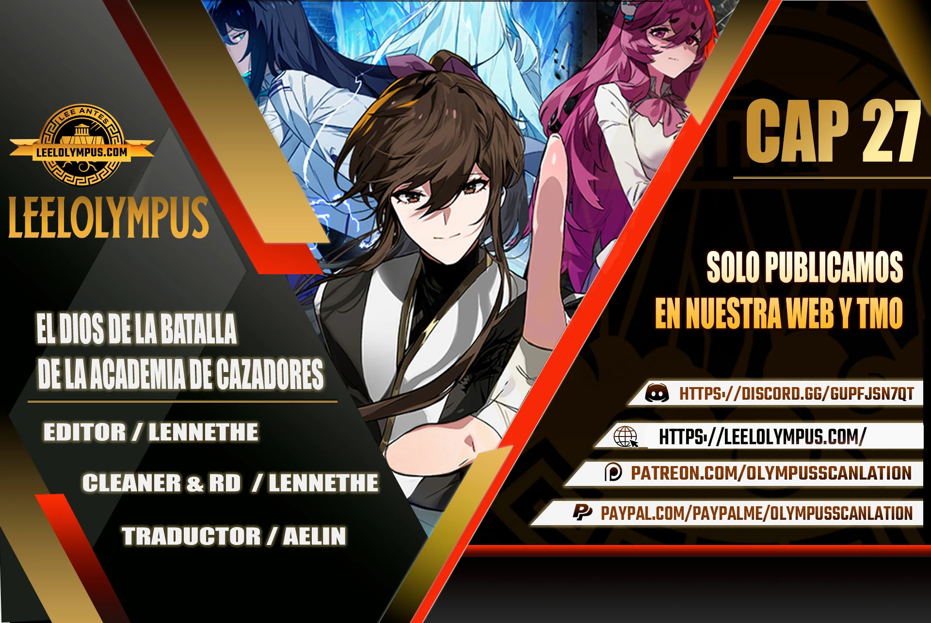 El Dios de la Batalla de la Academia de Cazadores > Capitulo 27 > Page 01