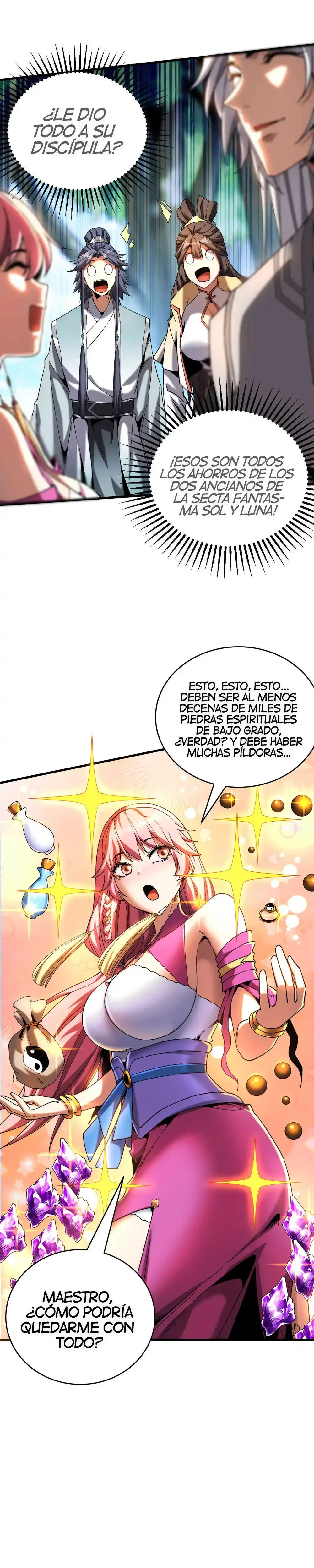 Mientras mis discípulas se matan, yo me relajo! > Capitulo 13 > Page 111