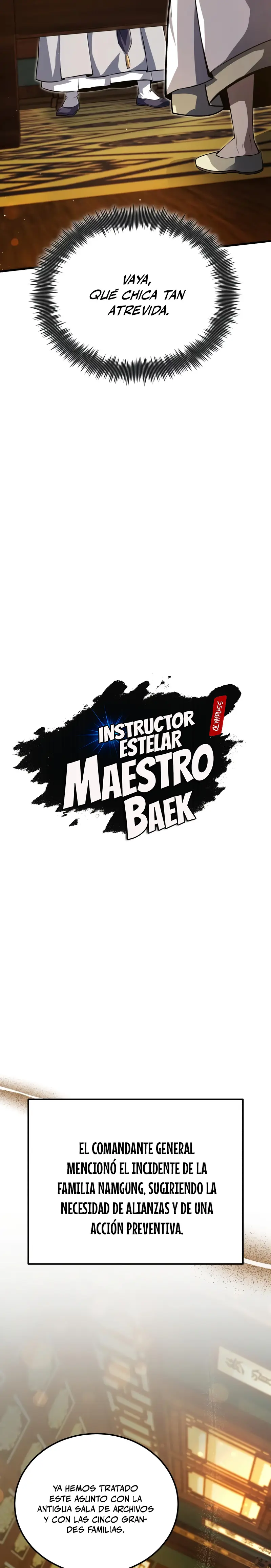 Instructor Estelar Maestro Baek > Capitulo 139 > Page 121
