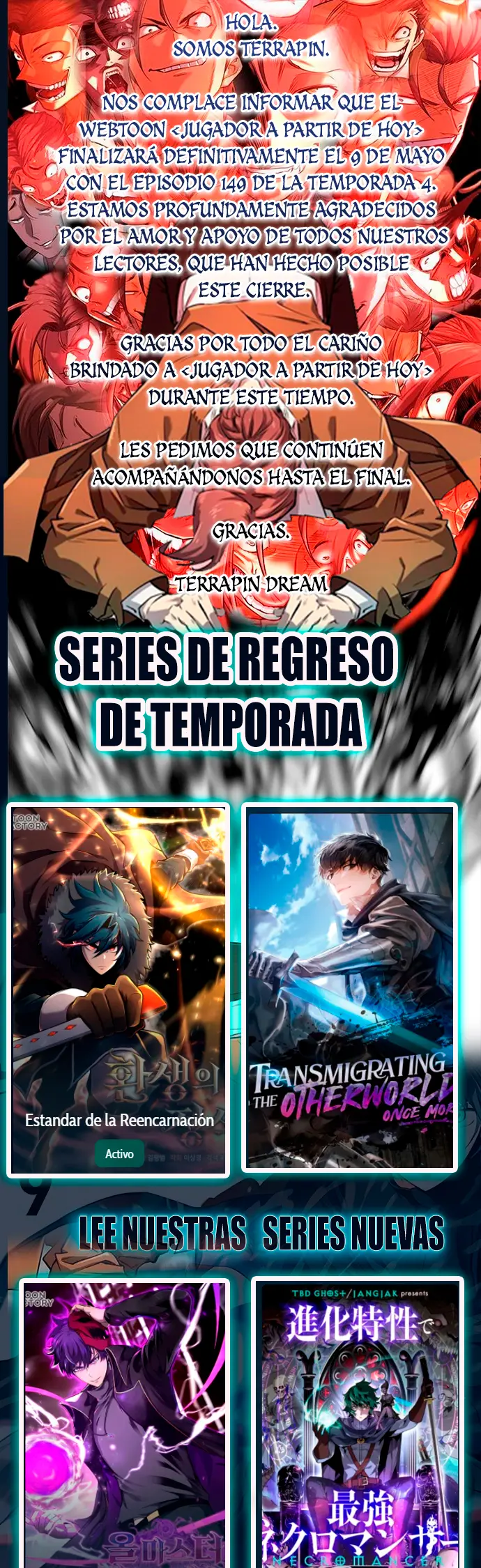 Jugador a partir de hoy > Capitulo 149.5 > Page 01