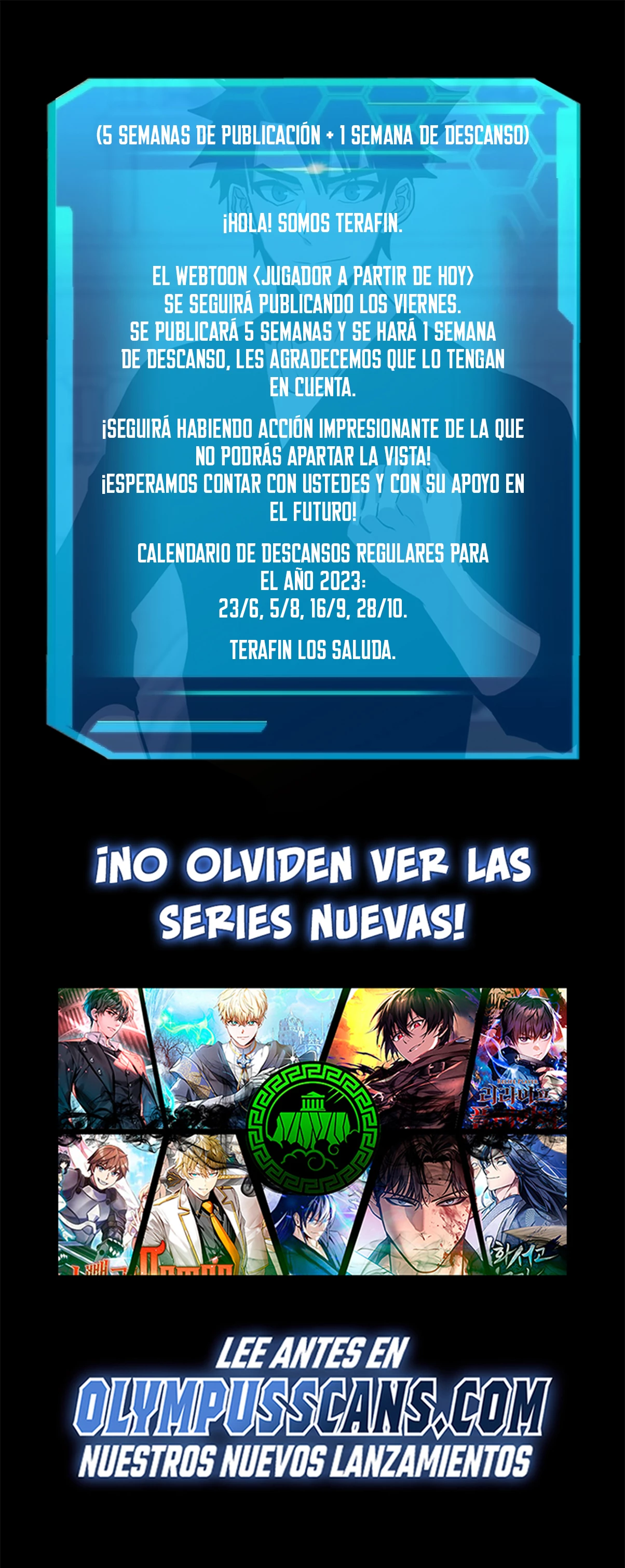 Jugador a partir de hoy > Capitulo 79.5 > Page 01