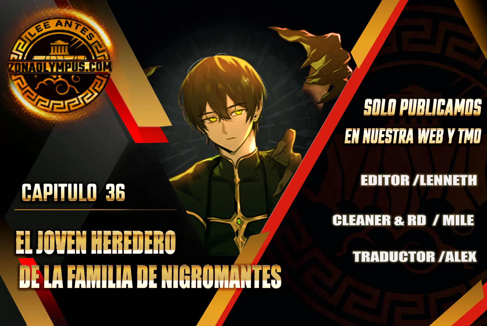 El Joven Heredero de la Familia de Nigromantes > Capitulo 36 > Page 01