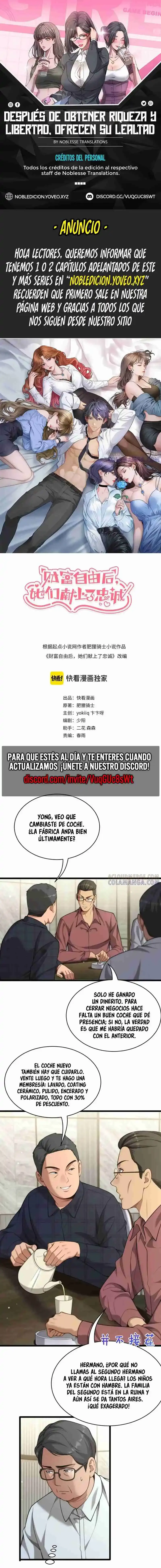 Después de Obtener Riqueza y Libertad, Ofrecen su Lealtad. > Capitulo 42 > Page 01