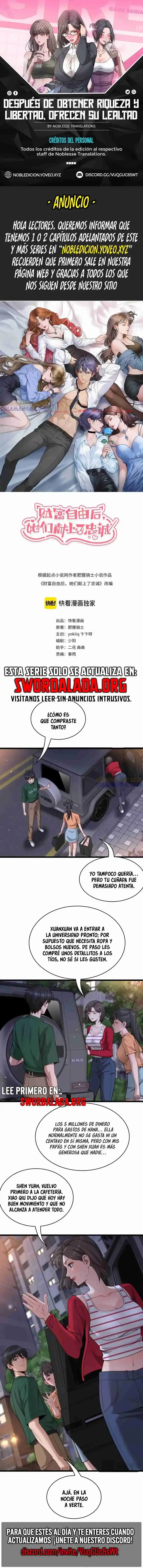 Después de Obtener Riqueza y Libertad, Ofrecen su Lealtad. > Capitulo 44 > Page 01