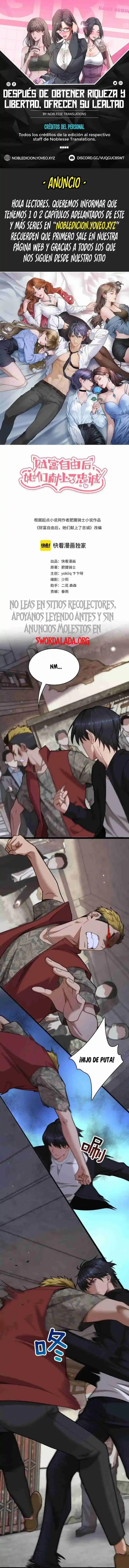 Después de Obtener Riqueza y Libertad, Ofrecen su Lealtad. > Capitulo 50 > Page 01