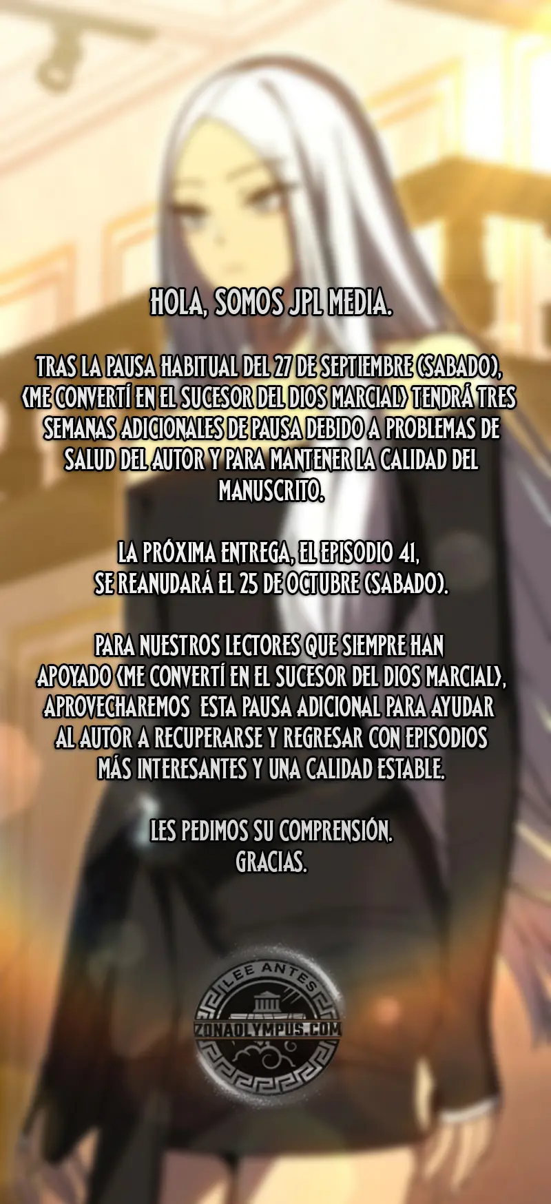 Me convertí en el sucesor del dios marcial > Capitulo 40.5 > Page 01