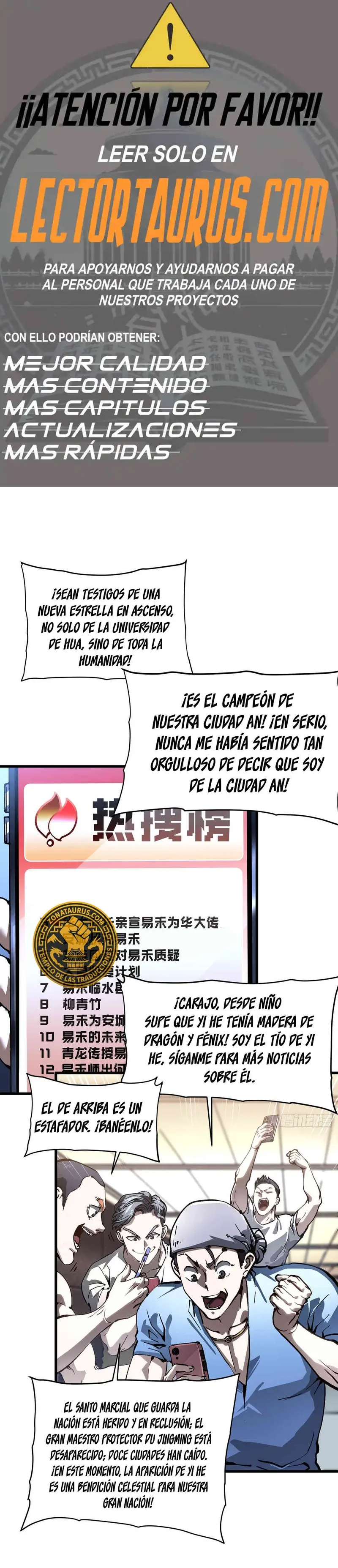 Evolución Marcial: Comienza por Despertar al Rey de los Monstruos > Capitulo 72 > Page 01