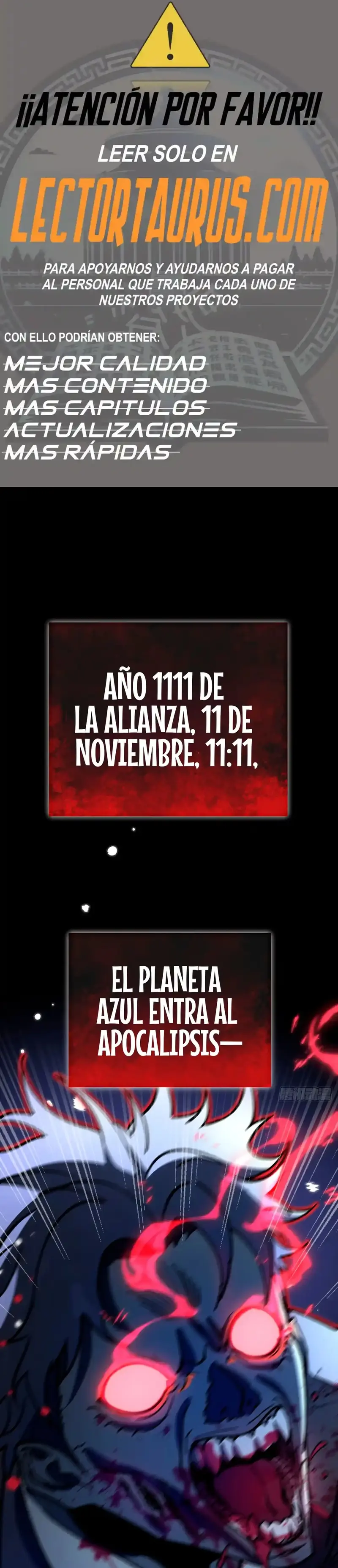 ¡El descenso de la anomalía! Iniciando como un NPC en el fin del Mundo > Capitulo 1 > Page 01