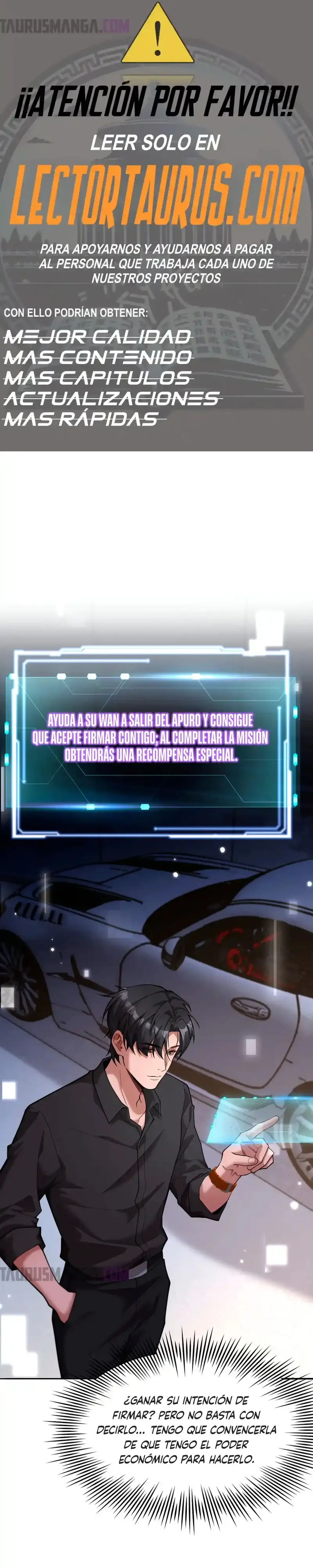 Soy un Magnate Divino, Es Lógico que Sea un Canalla, ¿No?  > Capitulo 6 > Page 01