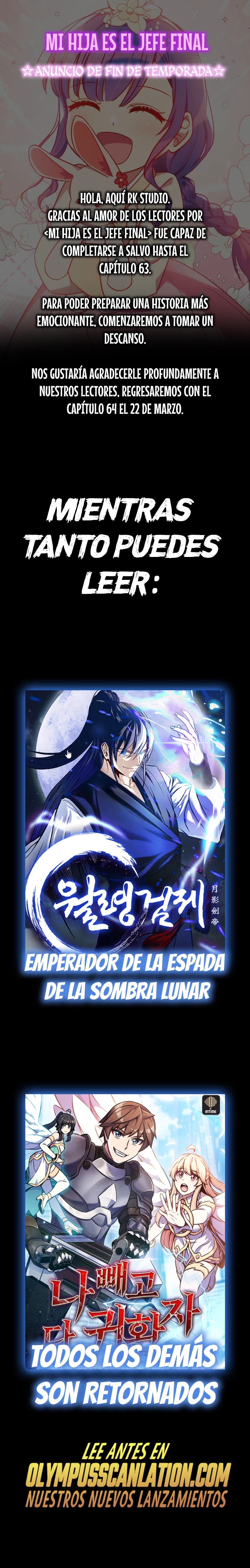 Mi hija es el jefe final > Capitulo 63.5 > Page 01