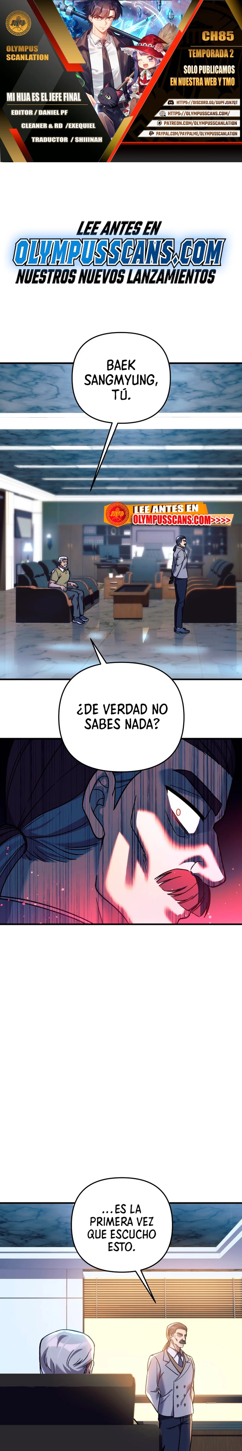 Mi hija es el jefe final > Capitulo 85 > Page 01