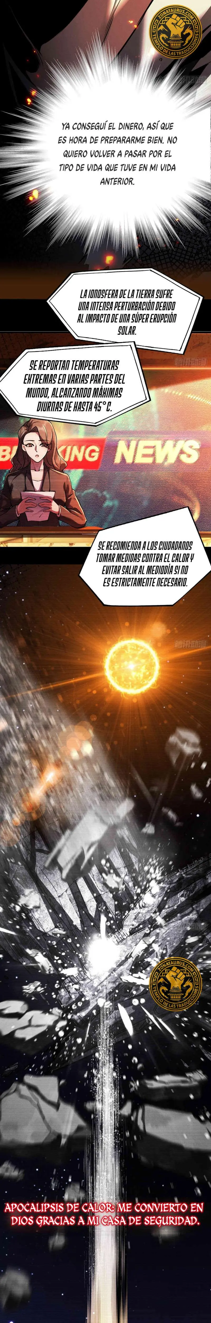 Apocalipsis de Calor Extremo: Me Convertí en Dios Gracias a Mi Refugio > Capitulo 0 > Page 11