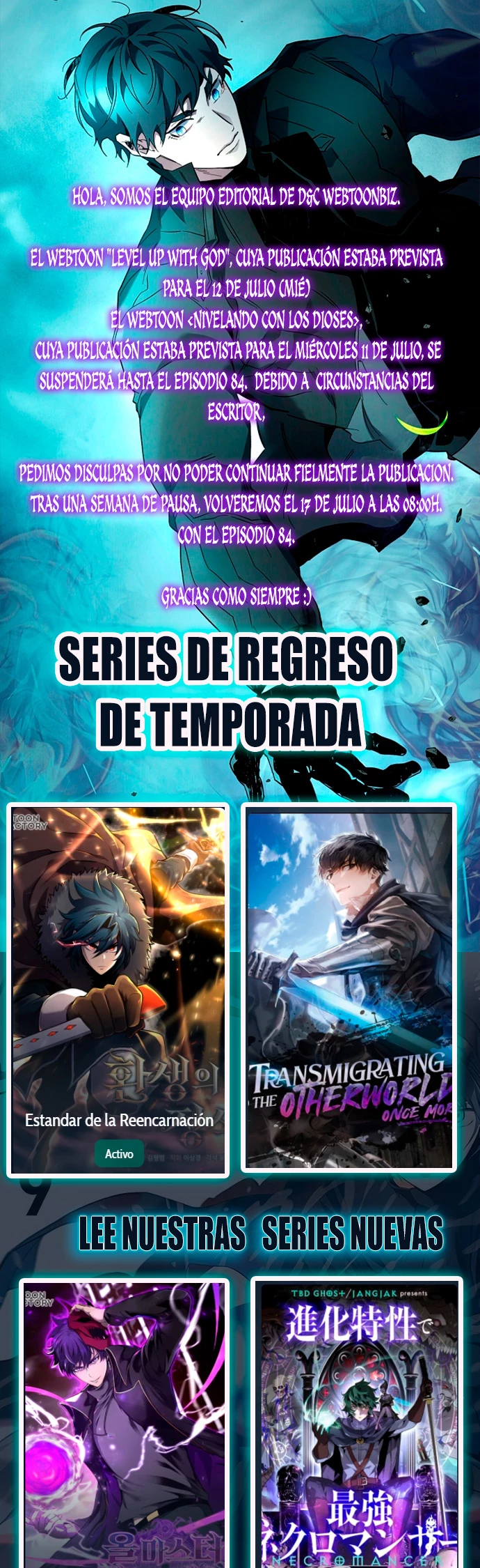 Nivelando Con Los Dioses > Capitulo 83.05 > Page 01