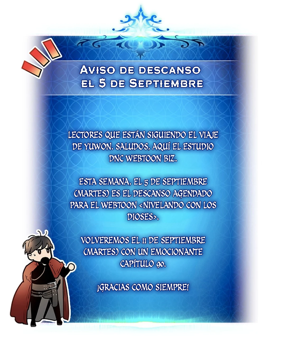 Nivelando Con Los Dioses > Capitulo 89.05 > Page 01