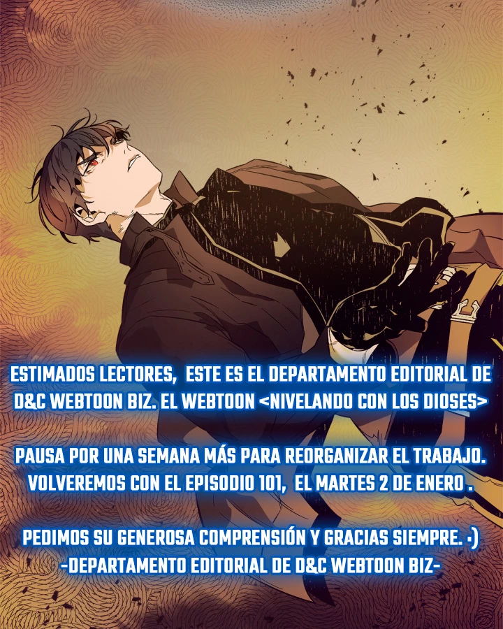 Nivelando Con Los Dioses > Capitulo 100.01 > Page 01