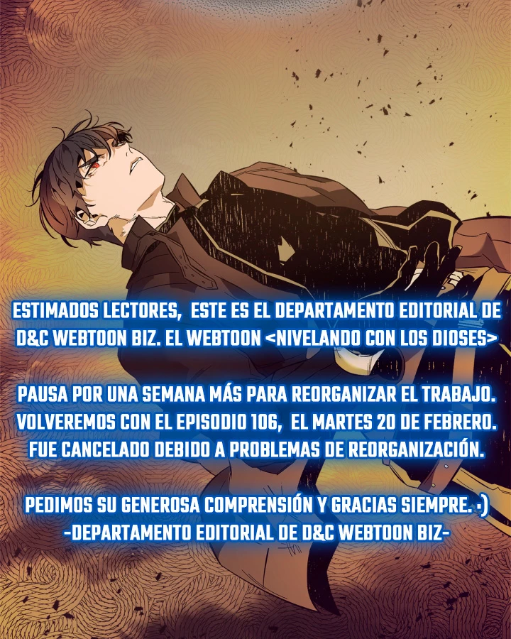 Nivelando Con Los Dioses > Capitulo 105.05 > Page 01