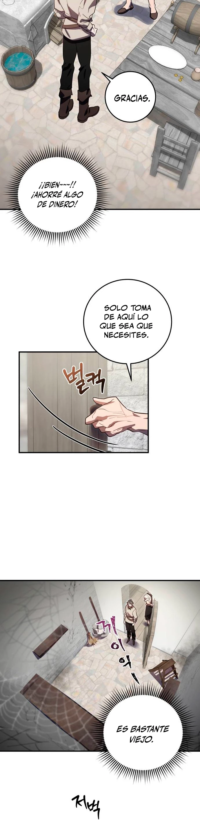 El Héroe, El Rey Demonio y El Villano > Capitulo 18 > Page 111