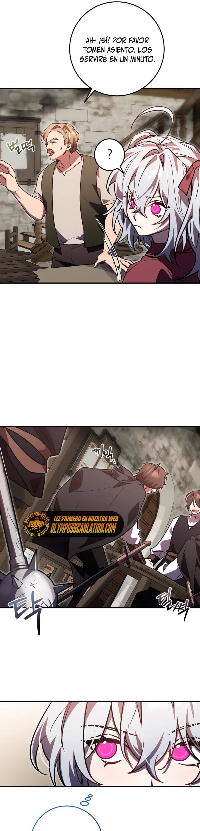 El Héroe, El Rey Demonio y El Villano > Capitulo 19 > Page 111