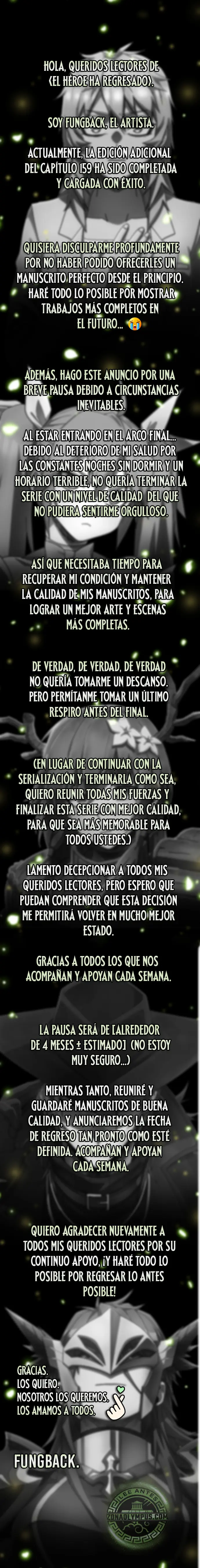 El Héroe ha regresado > Capitulo 159.05 > Page 01