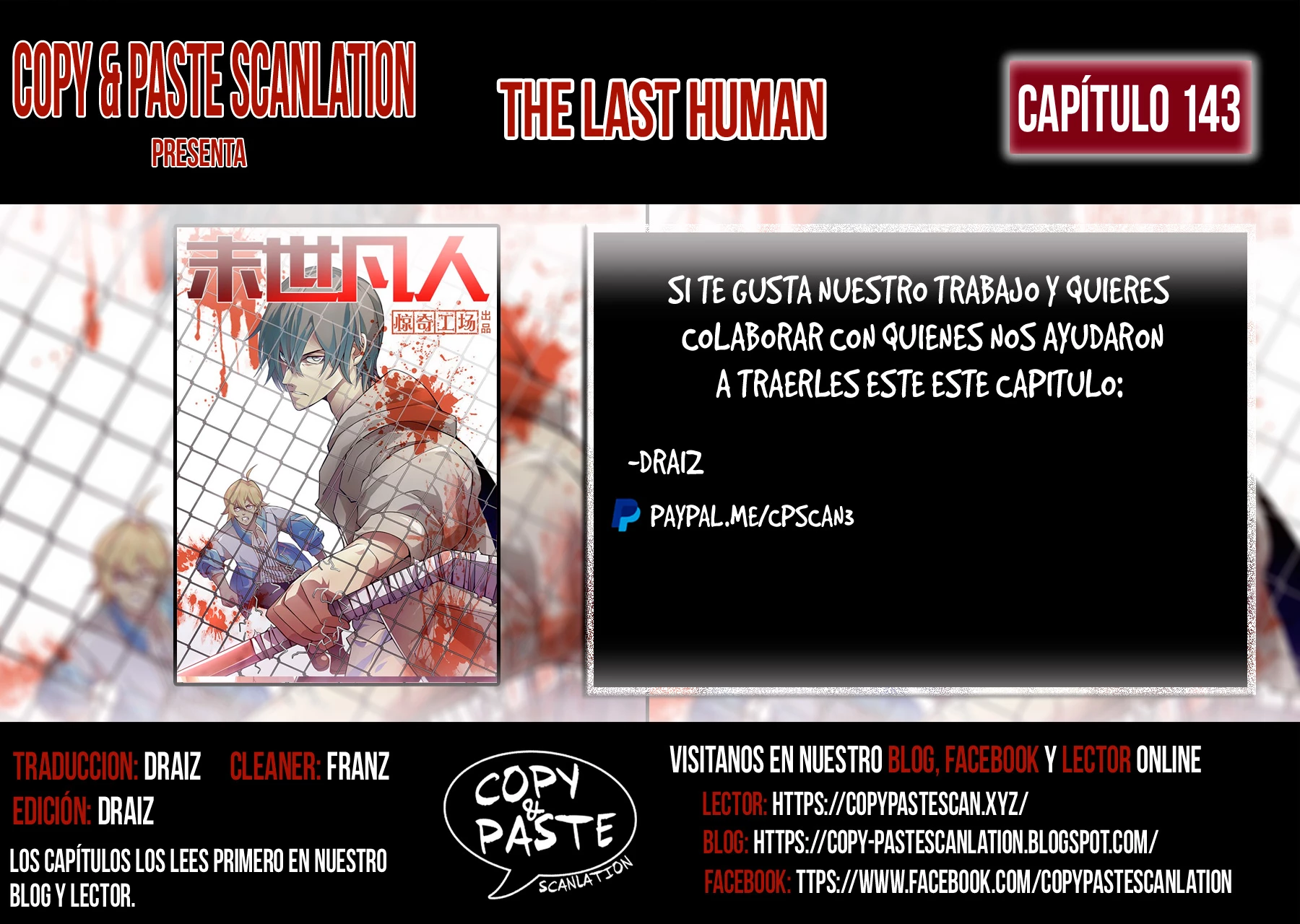 El ultimo humano > Capitulo 143 > Page 01
