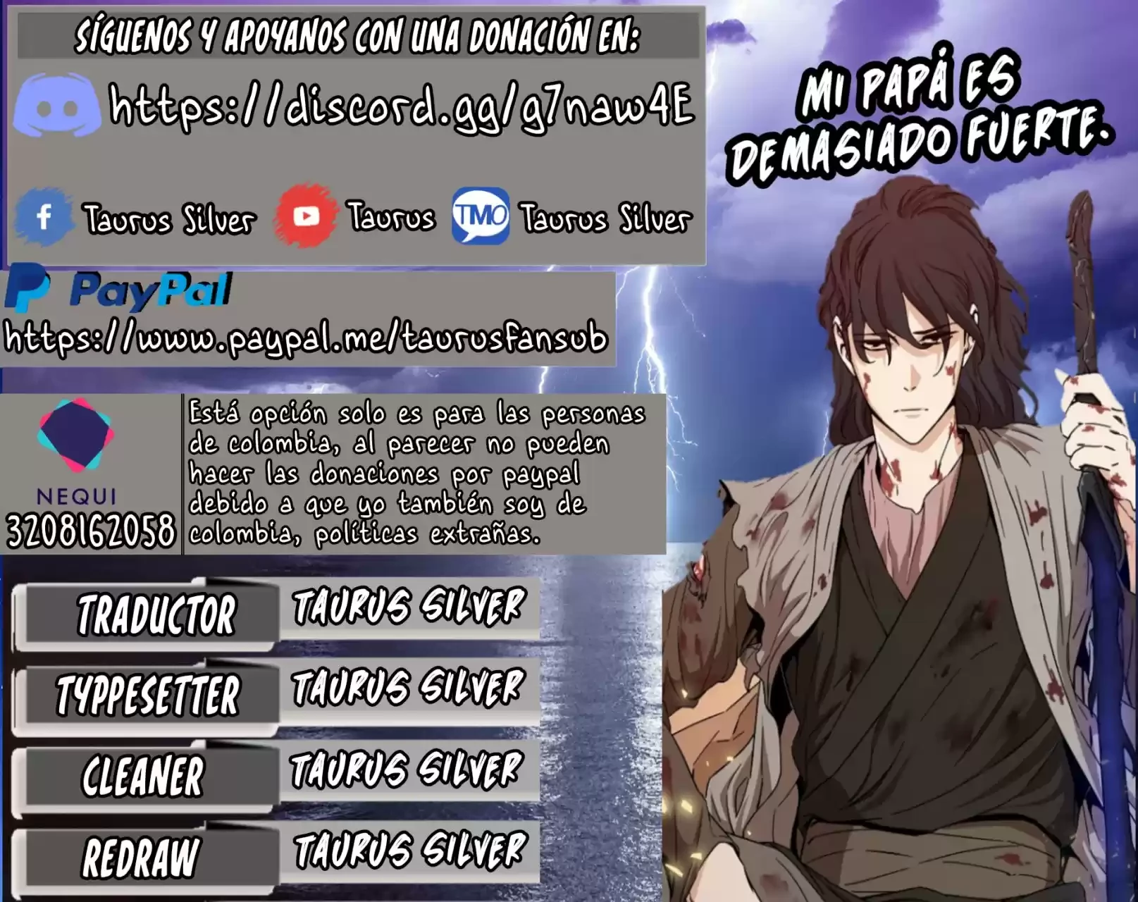 Mi papa es demasiado fuerte > Capitulo 36 > Page 01