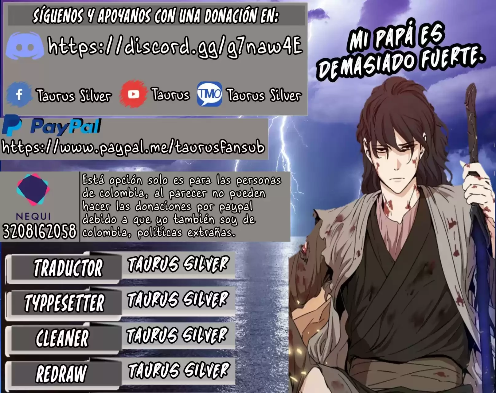 Mi papa es demasiado fuerte > Capitulo 47 > Page 01