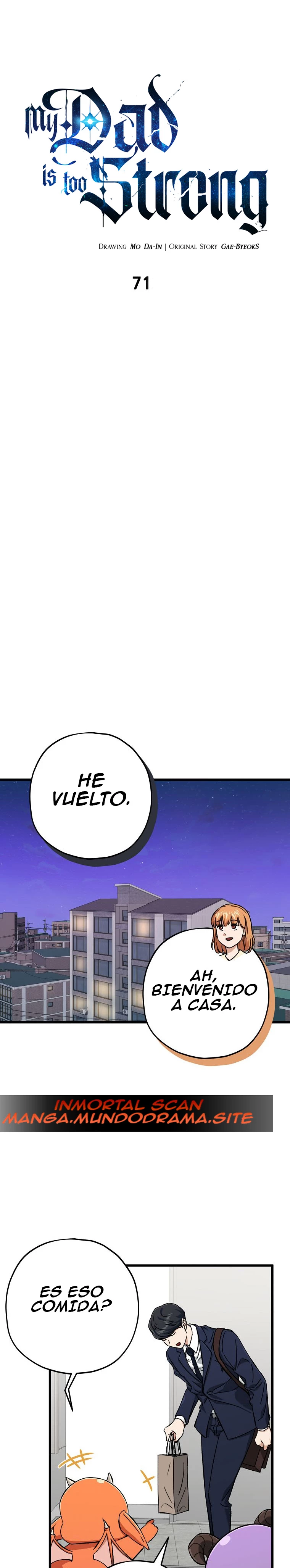 Mi papa es demasiado fuerte > Capitulo 71 > Page 01