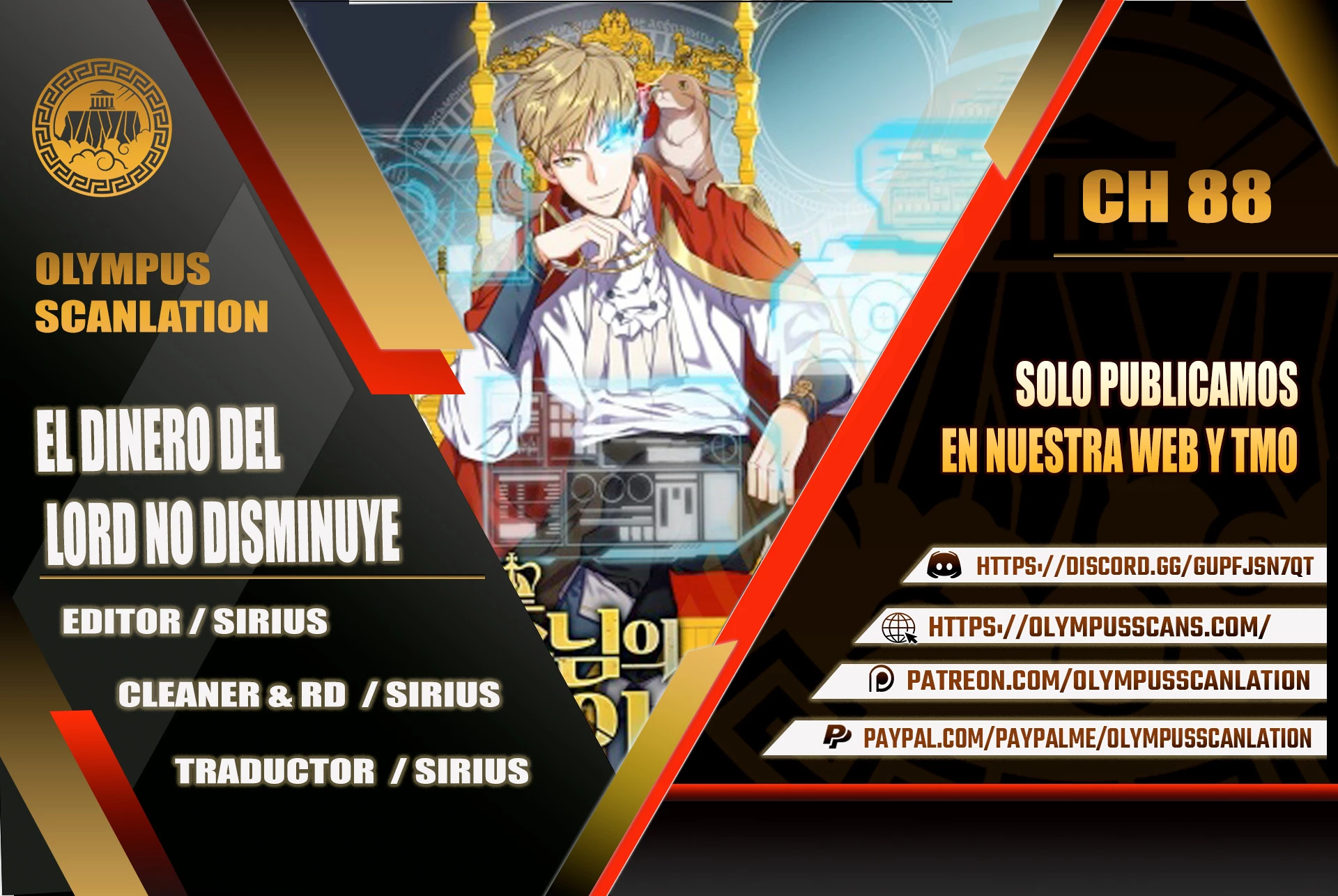 El dinero del Lord no disminuye > Capitulo 88 > Page 01