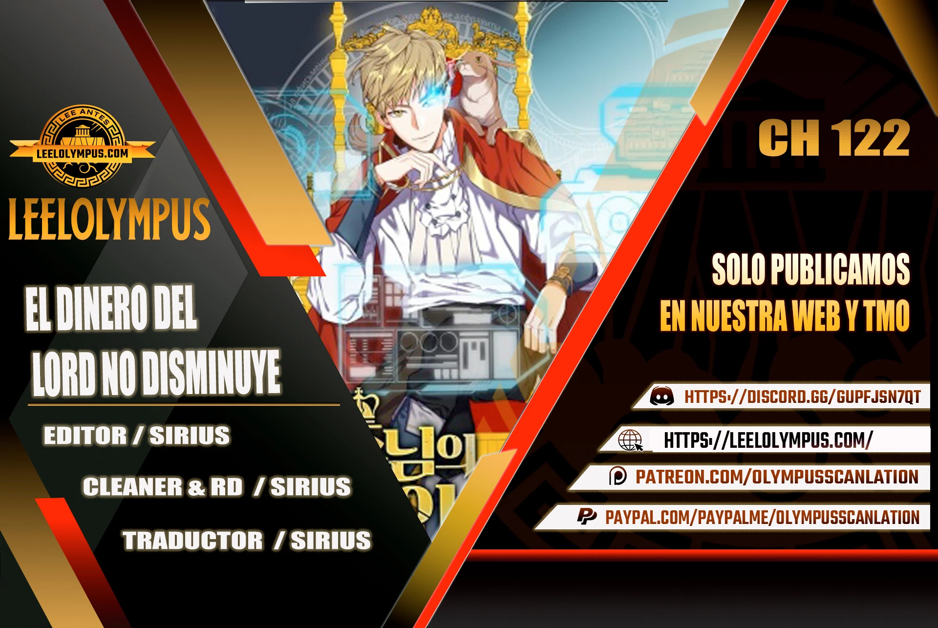 El dinero del Lord no disminuye > Capitulo 122 > Page 01