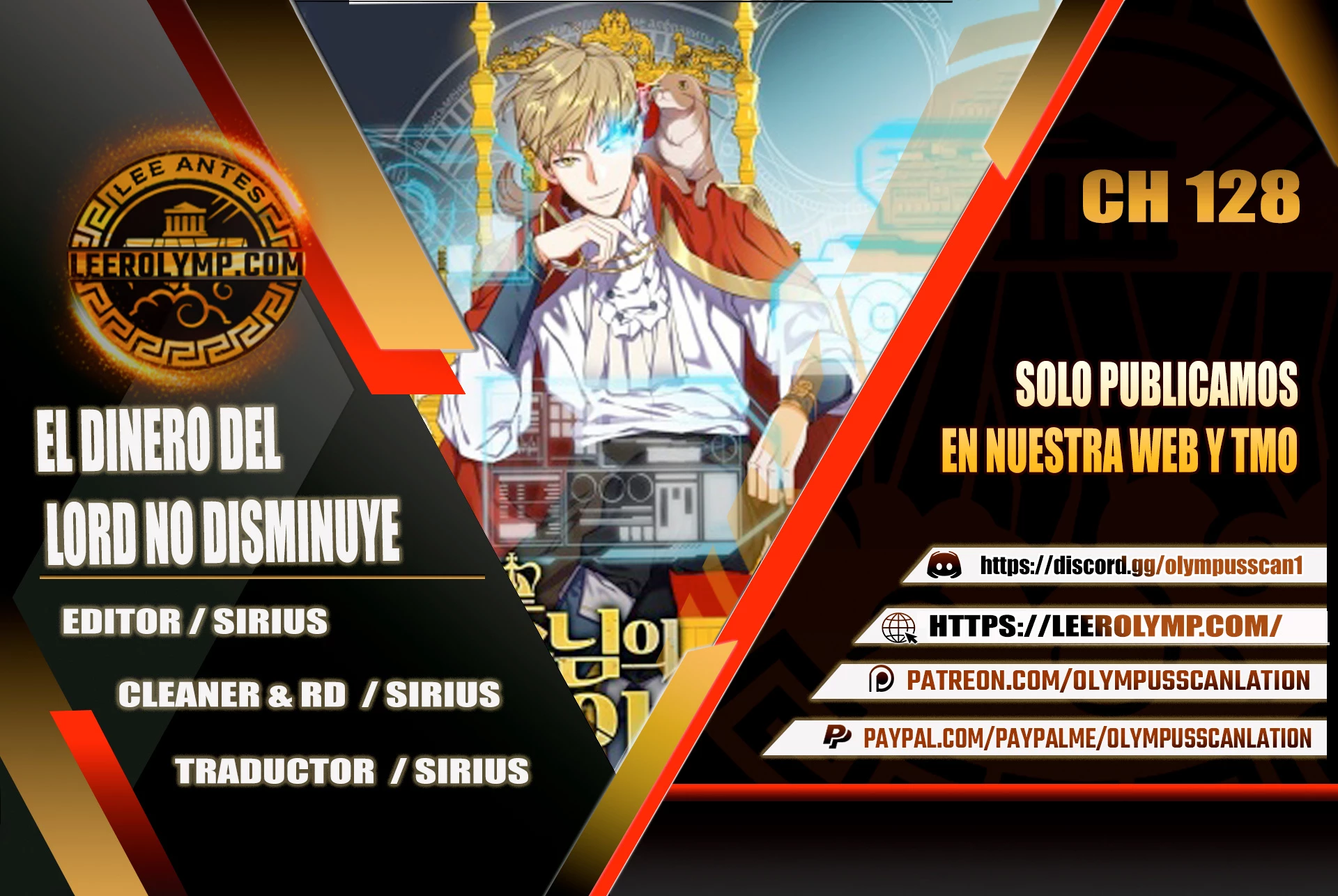 El dinero del Lord no disminuye > Capitulo 128 > Page 01