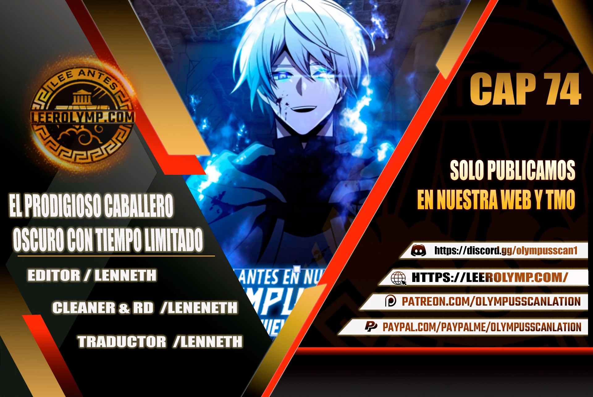 El prodigioso caballero  oscuro con tiempo Limitado > Capitulo 74 > Page 01