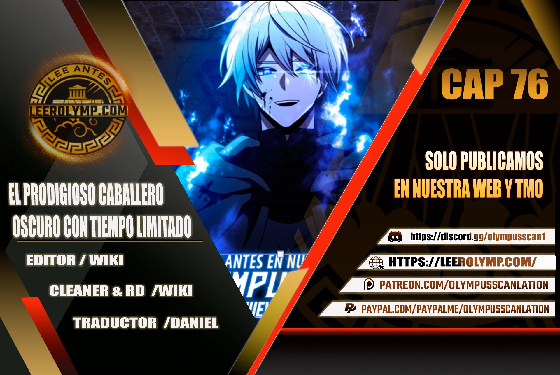 El prodigioso caballero  oscuro con tiempo Limitado > Capitulo 76 > Page 01