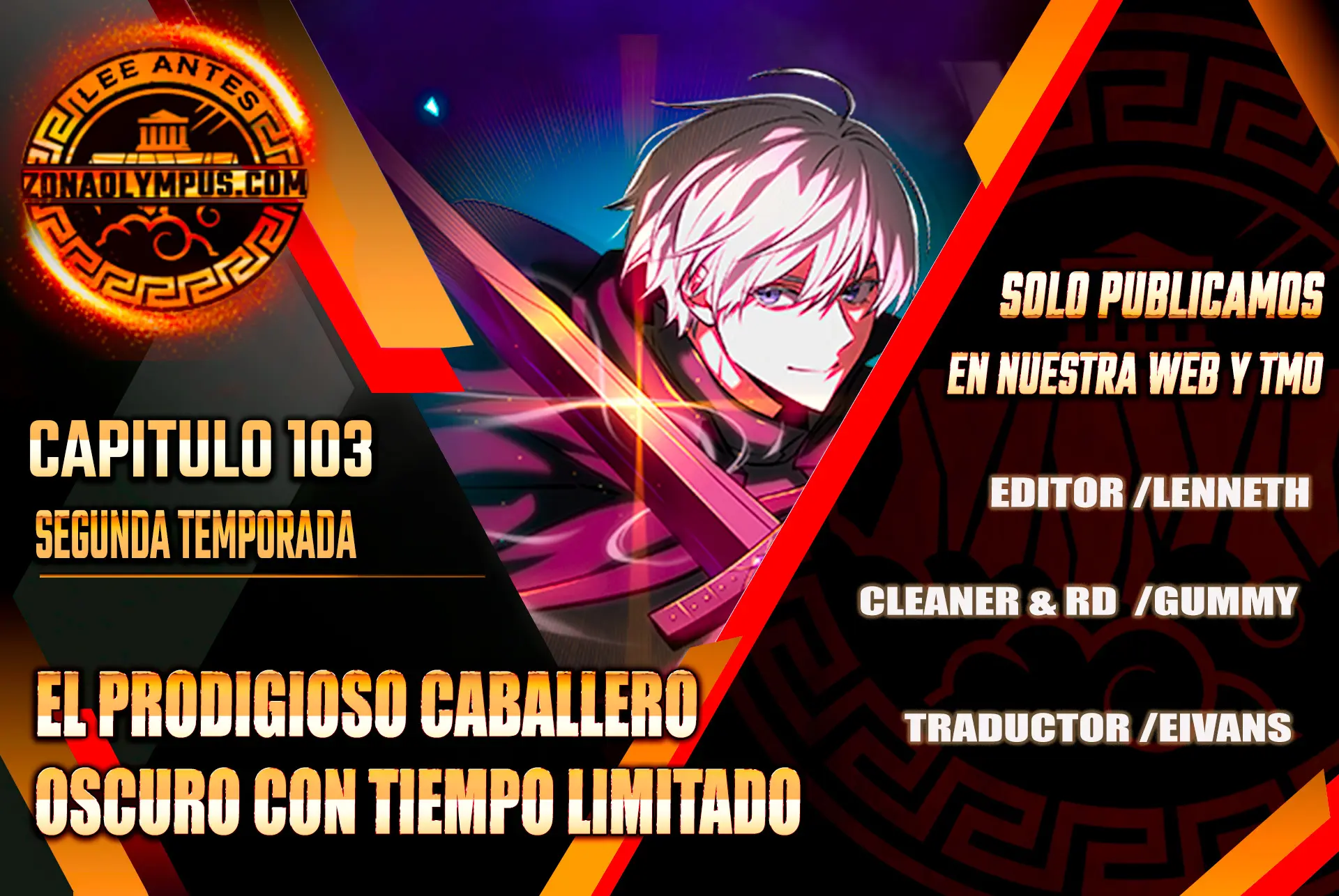 El prodigioso caballero  oscuro con tiempo Limitado > Capitulo 103 > Page 01