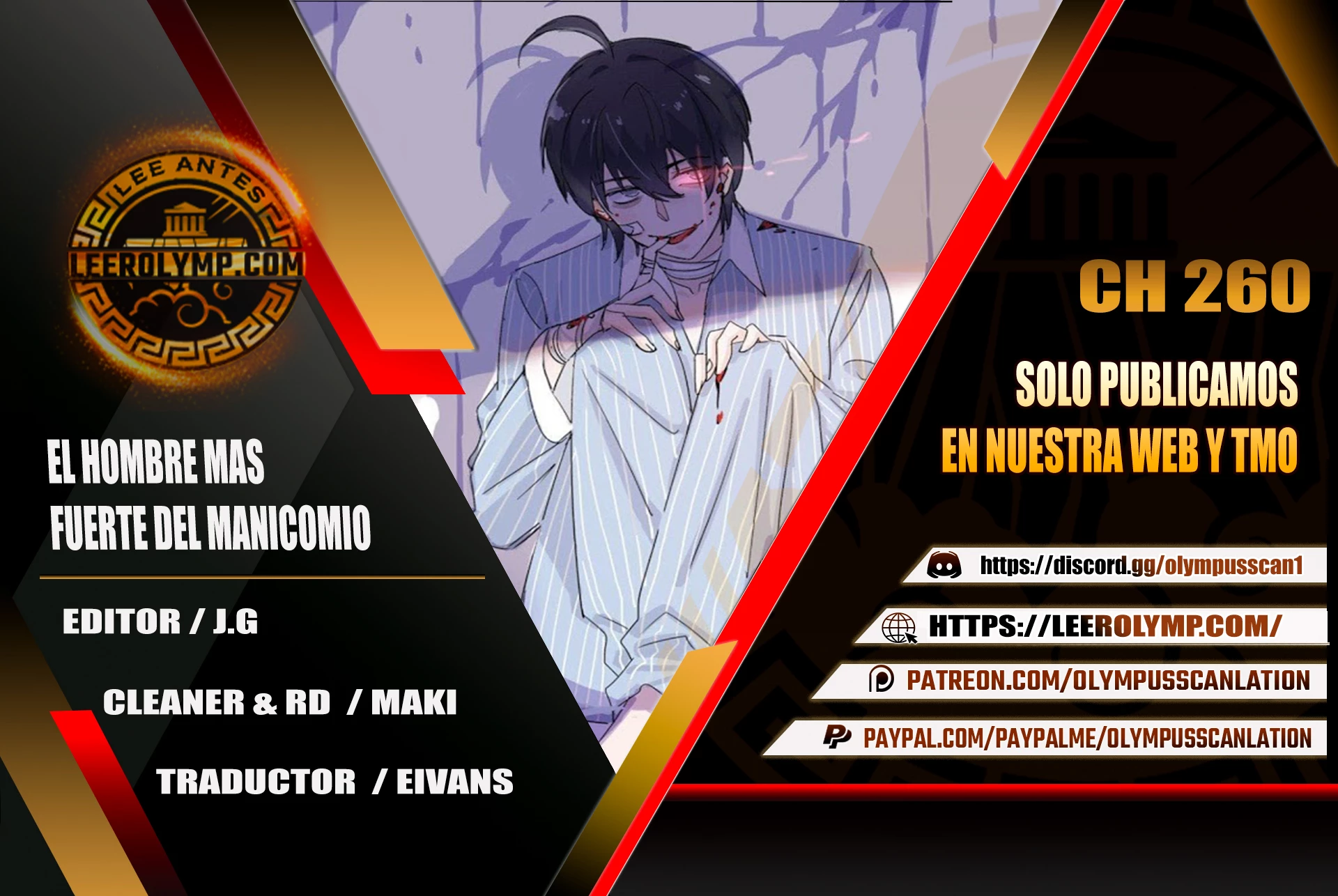 El hombre mas fuerte del manicomio > Capitulo 260 > Page 01