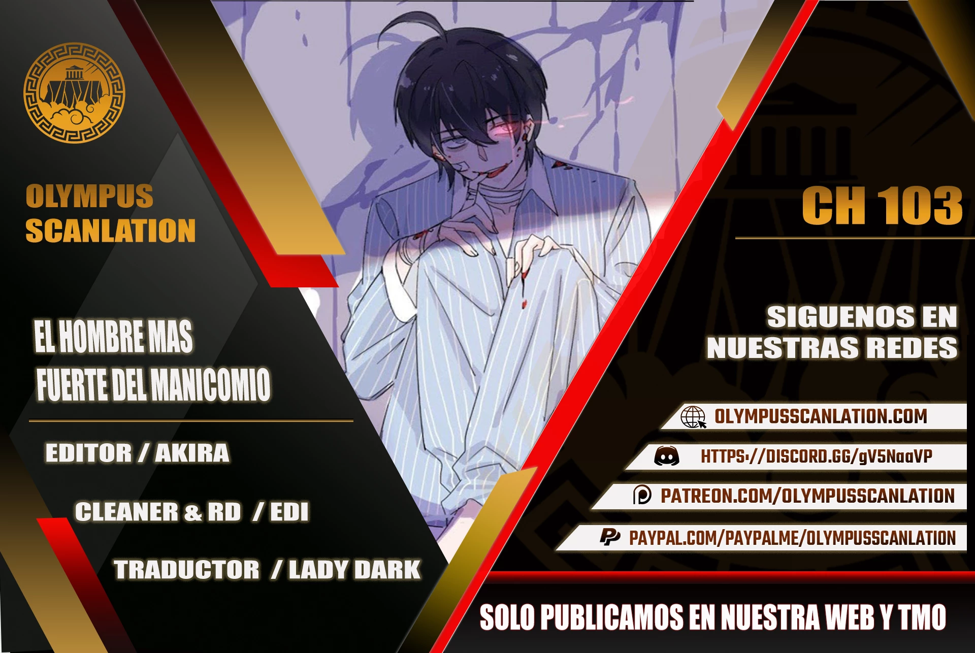 El hombre mas fuerte del manicomio > Capitulo 103 > Page 01