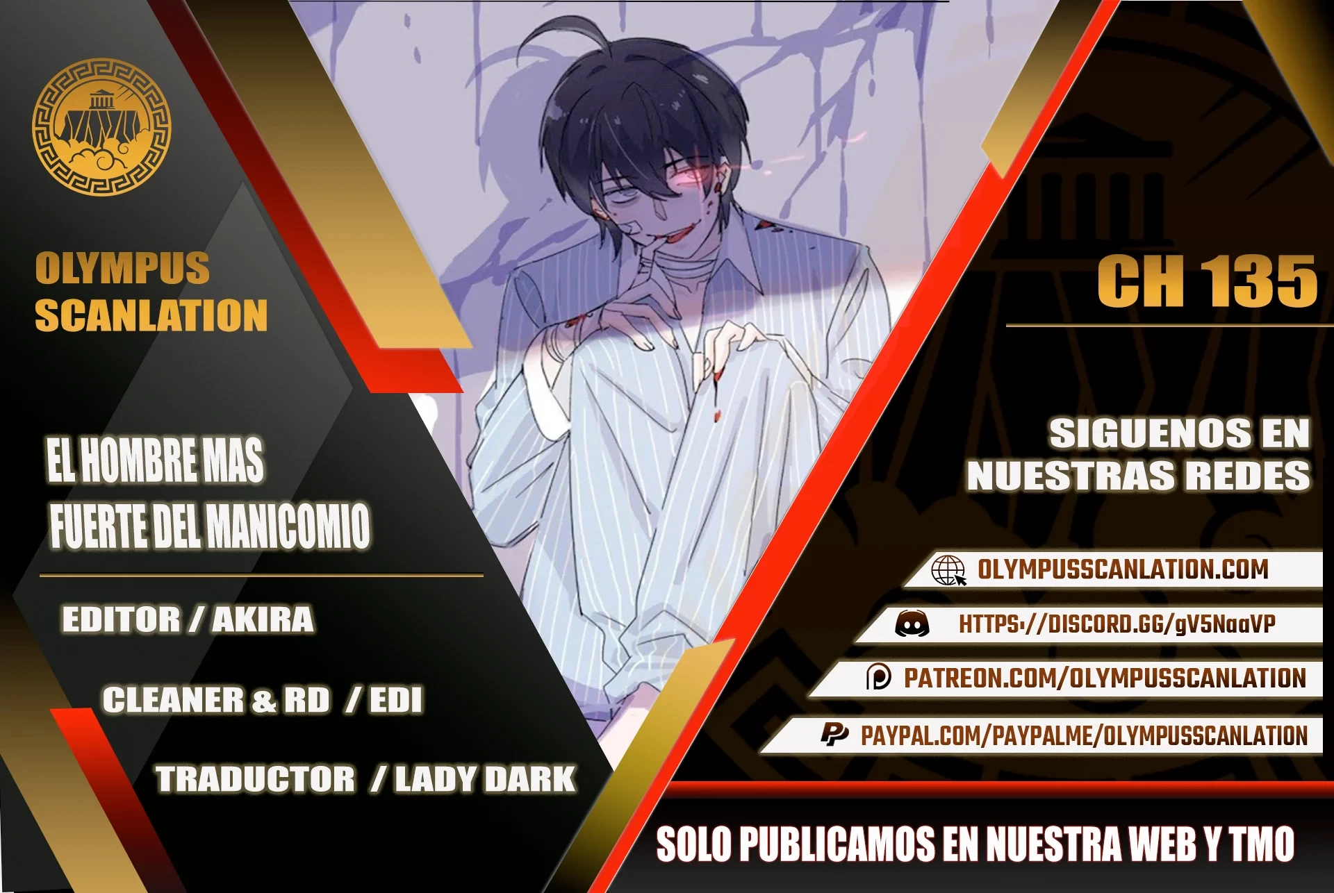 El hombre mas fuerte del manicomio > Capitulo 135 > Page 01