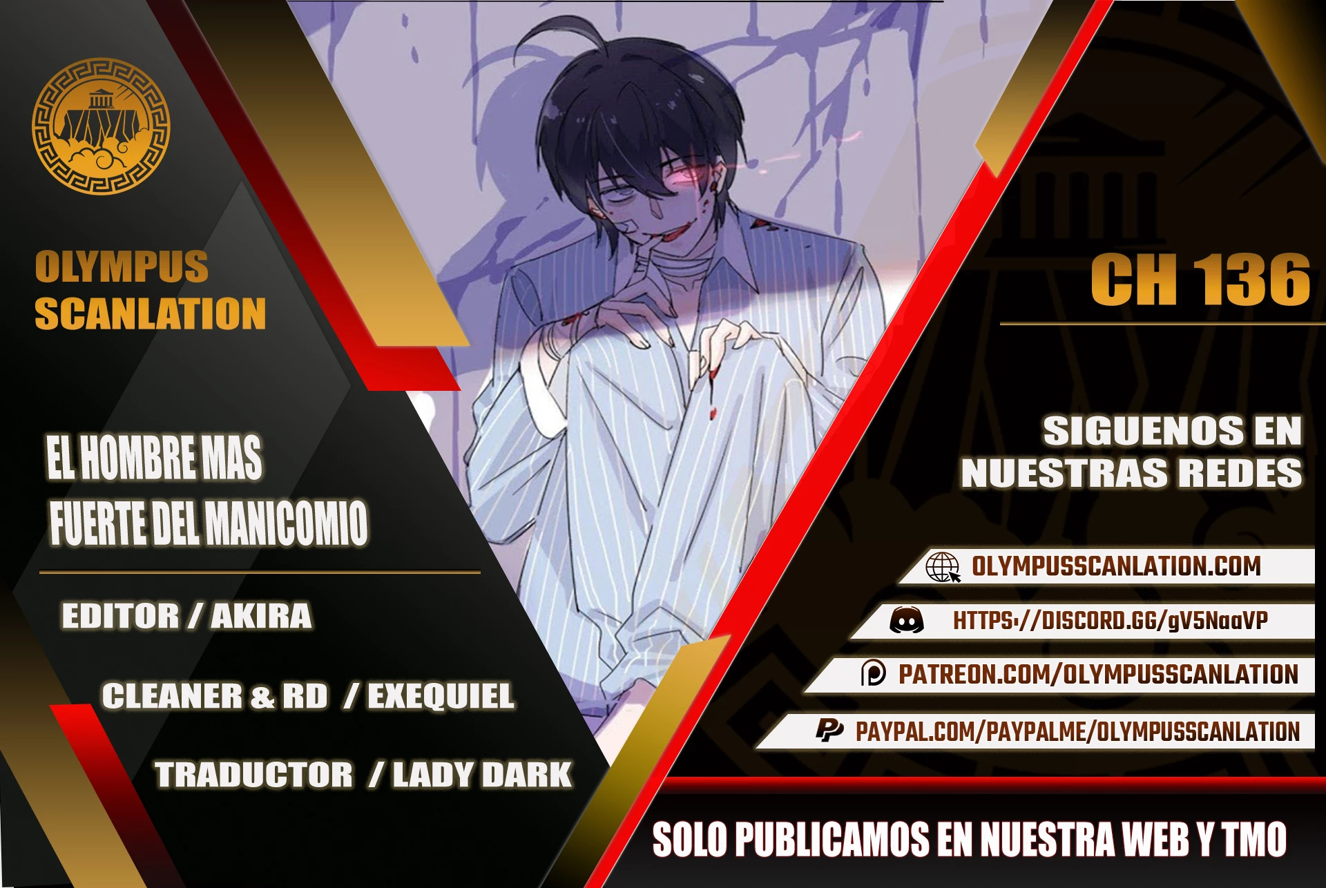 El hombre mas fuerte del manicomio > Capitulo 136 > Page 01