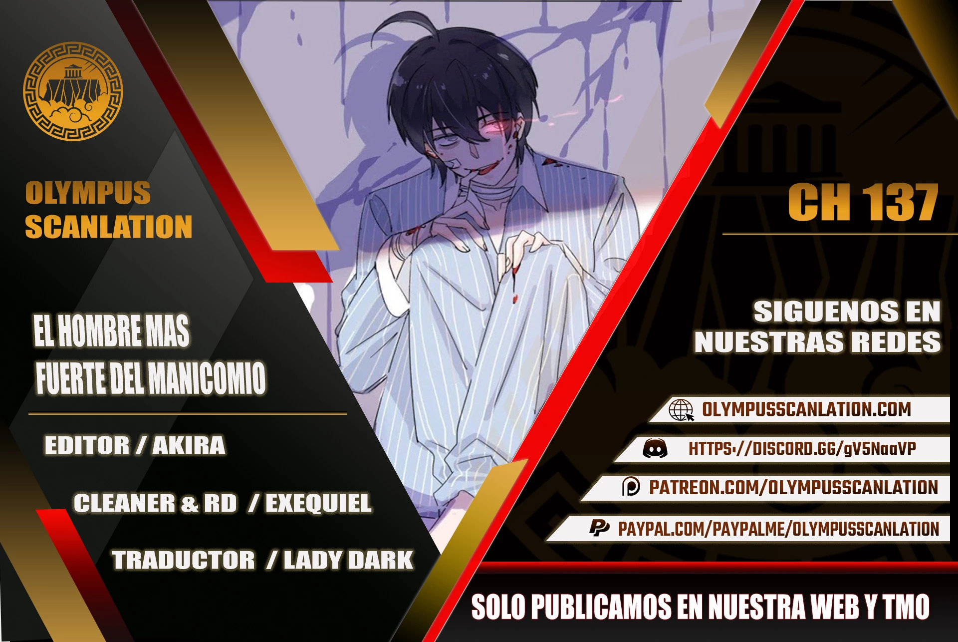 El hombre mas fuerte del manicomio > Capitulo 137 > Page 01