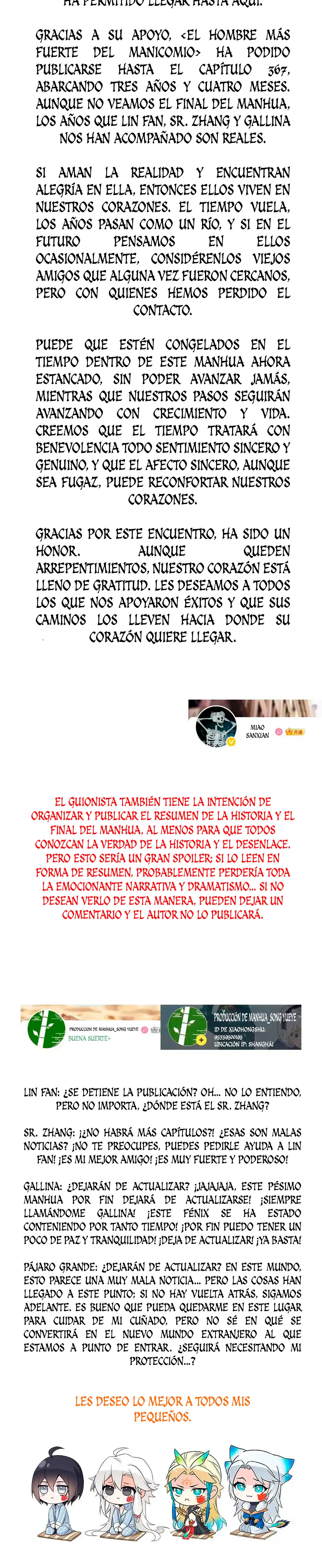 El hombre mas fuerte del manicomio > Capitulo 367 > Page 291