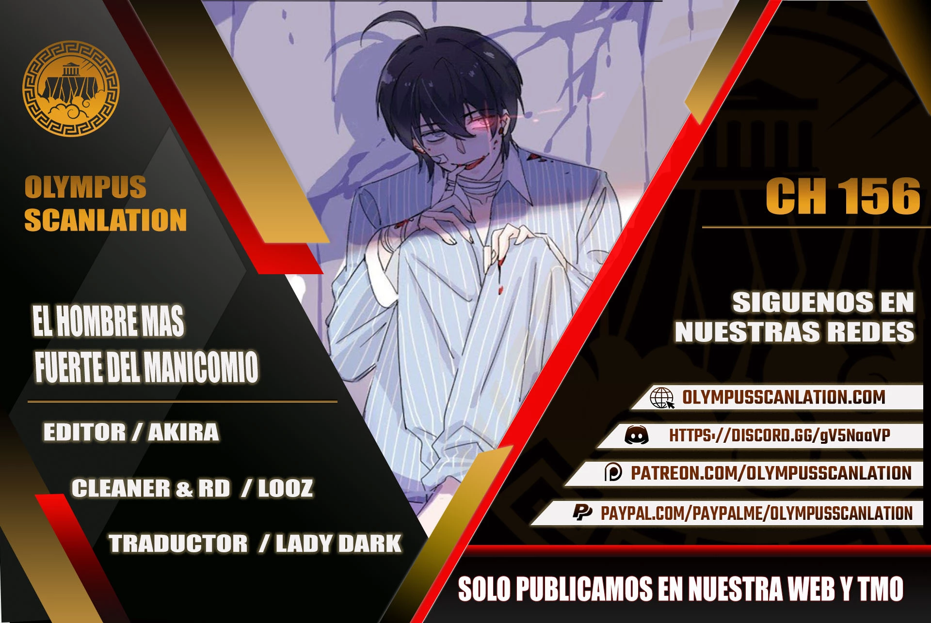 El hombre mas fuerte del manicomio > Capitulo 156 > Page 01